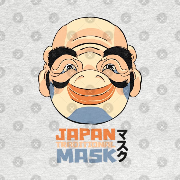 Traditional Japanese Mask by KewaleeTee